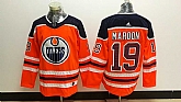 Edmonton Oilers 19 Maroon Orange Adidas Stitched Jersey,baseball caps,new era cap wholesale,wholesale hats